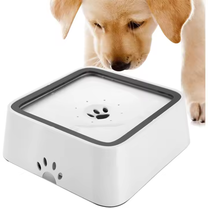 Comedero Antideslizante para Perros - Comedero para Gatos - Comedero para Perros en Acero Inoxidable y Melamina - para Perros Grandes y Pequeños - Azul, 160 ML - Varios Colores y Tamaños Disponibles - 1