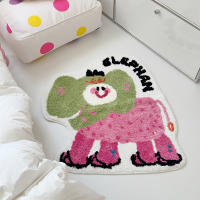 VIKAMA Alfombra De Cashmere Imitación De Pan Dulce Lindo Dibujos Animados Antideslizante Gruesa Para Sala De Estar Dormitorio Alfombra De Cama - details 1