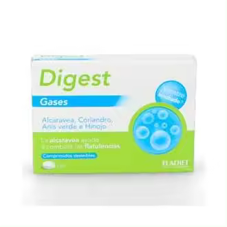 Eladiet Digest Gases - Suplemento Digestivo para Aliviar los Gases - 60 Comprimidos - 1