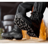 Botas De Combate Desérticas Para Hombres Botas Tácticas De Entrenamiento Especial Fuerzas Botas De Montañismo Ligeros Antideslizantes Suela De TPR Cubierta Superior De Cuero De Vaca - details 21