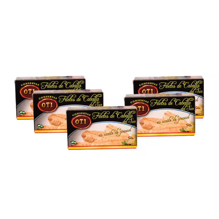 Filetes de Caballa en Aceite de girasol Oti 90gr - Pack 5 - 1