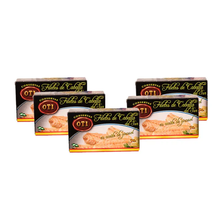 Filetes de Caballa en Aceite de girasol Oti 90gr - Pack 5 - 1