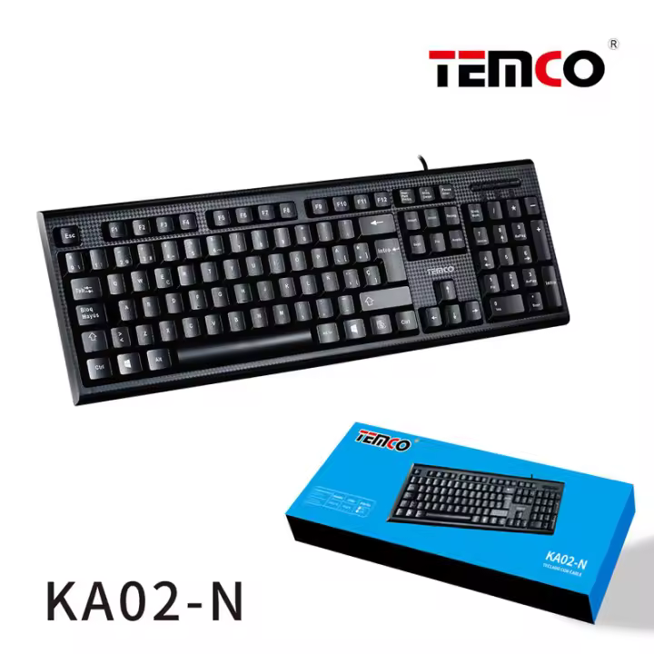 Teclado con Cable 02 Negro - 1