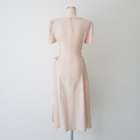 Vestido Largo De Algodón Y Lino Para Mujer Estilo Retro Vintage Con Manga Corta Diseño Sólido A-Line Cuello V Moda De Oficina - details 40