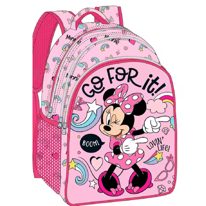 Mochila Minnie Disney 42cm. Mochila ergonómica con amplio espacio. Diseño resistente y versátil para llevar tus pertenencias con estilo. - 1