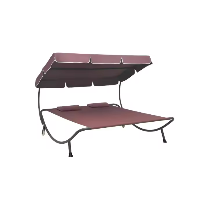 Mediawave Store Ripple Cama al Aire Libre PARADISE con cojines de sombrilla 155x173x200 - 1
