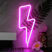 Luz LED Neón Con Cable Lightning USB/batería Para Dormitorio Sala De Juegos Sala De Estar Oficina Boda Cumpleaños Fiesta Suministros Luz De Pared Moderna ABS No Regulable Fijación En Pared - details 7