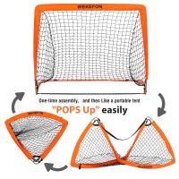 Juego De 2 Redes De Fútbol Para Niños Puerta De Fútbol Portátil Pop up Para Juegos Al Aire Libre Y Interior Práctica De Fútbol En El Jardín - details 4