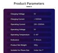 QAML-Soporte de mano para teléfono móvil, de 3 ejes cardán, estabilizador de grabación de vídeo antivibración para Xiaomi, iPhone y Smartphone, F8 - details 17