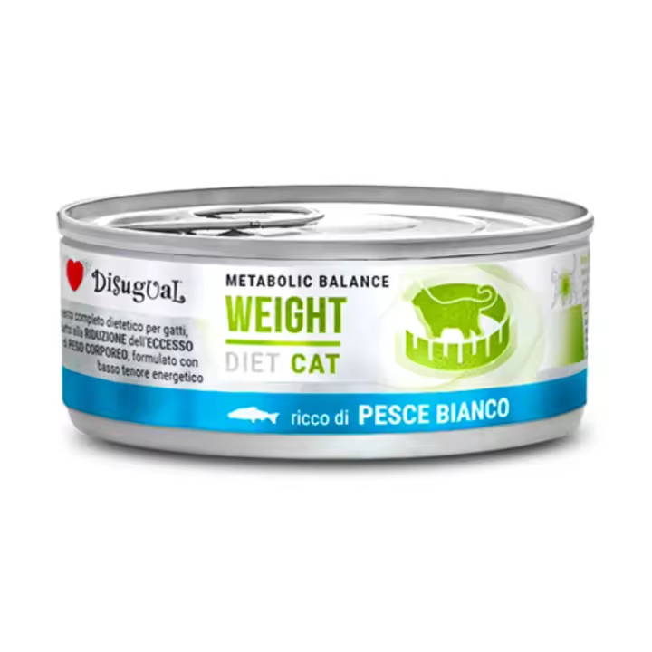 Disugual Diet Cat Húmedo Pescado Blanco – Control de Peso para Gatos 85gr - 1