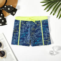 Bragas De Natación Para Niños Verano Secado Rápido Azul Traje De Baño De Poliéster Talla Verdadera Para Niños - details 0