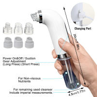 Eliminador de Puntos Negros y Espinillas Recargable por USB NIJ - Aspiradora Eléctrica Facial con Ciclo de Agua, Batería de Litio de 300mAh - details 10