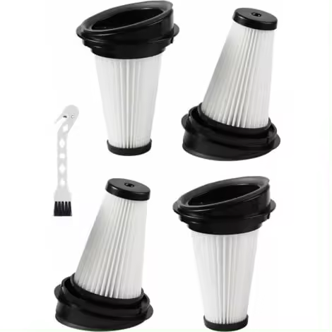 Juego de 4 Filtros de Reposición para Aspiradora Rowenta - Compatible con X-pert 3,60 y RH6921WO - 1