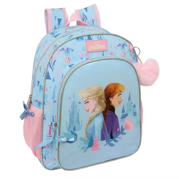 Mochila Junior Adaptable Carro Frozen "Ice Magic" 32X38X12Cm (Safta 612573640) - 1