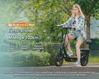 Scooter Eléctrico KuKirin C1 Pro, Motor de 500W, Batería de 48V 26Ah, Neumático Neumático de 14 Pulgadas, Velocidad Máxima de 45km/h, Rango de 100km, Plegado con un Solo Clic, Asiento Trasero y Canasta de Almacenamiento Frontal, Espejo Retrovisor - details 0