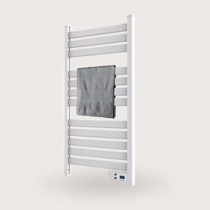 EVVO Toallero Eléctrico C500 Acero, 450W, hasta 8 m2, eficiente y silencioso, seguridad sobrecalentamiento, antisalpicaduras, modo 2 horas - 1