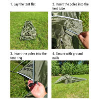 Carpa Ultraligera Para Solos Impermeable Para Acampar Y Senderismo Con Material De Tela 600D Oxford Y Reflectante LIXADA - details 14