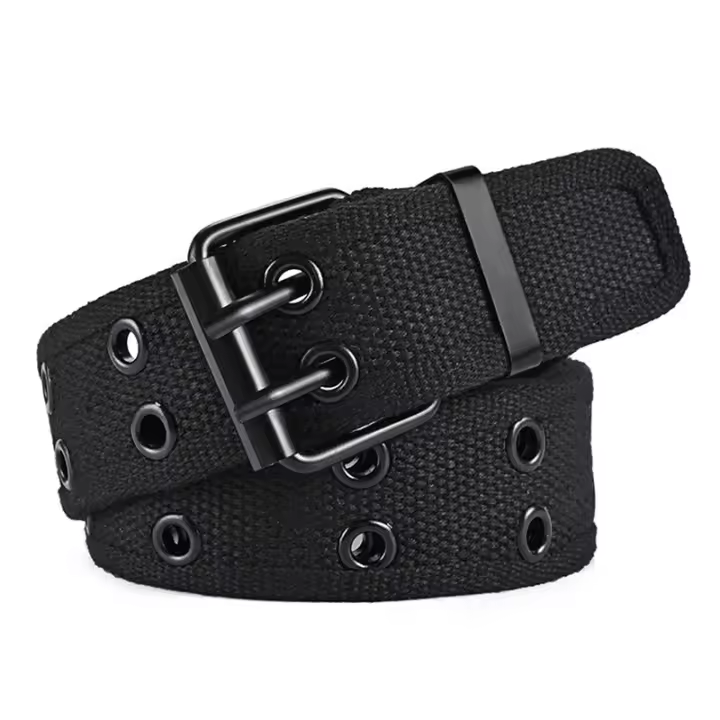 Cinturón Unisex De Lona Pora Y Nylon Para Hombres Y Mujeres Cinturón Deportivo De Alta Calidad Estilo Casual Con Patrón Rayado - 1