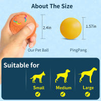 Bola De Juguete Inteligente Para Perros Y Gatos Bola Rodante Automática Con Luz RGB Juguete Interactivo Para Mascotas USB - details 3