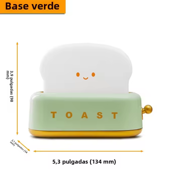Lámpara De Noche Creativa USB Recargable LED Para Toaster Mesa Regalo De Cumpleaños Para Dormitorio De Bebé Decoración De Vacaciones - 1