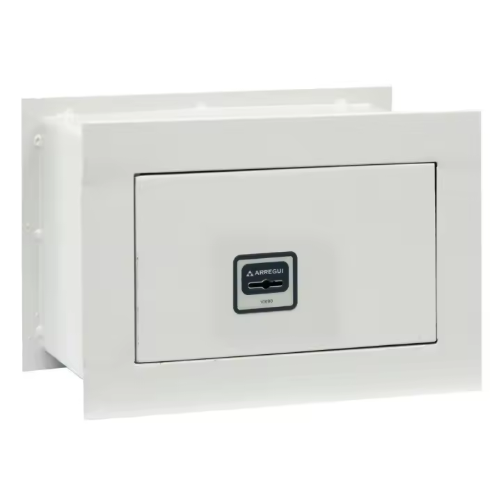 ARREGUI Ideal 5 Caja fuerte de empotrar a pared con cerradura de llave, Caja de Seguridad para casa y hogar, fácil de usar - 1