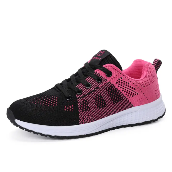 Zapatos De Correr Para Mujer Transpirables Y Ligeros Antideslizantes Deportivos Para Exteriores Zapatillas Suaves Con Cordones Moda Tenis - 1
