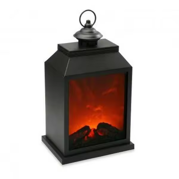 Chimenea artificial con luz led para decoración hogar interior Navidad - 1