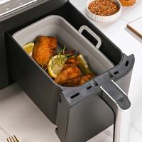 Plato De Hornear De Silicona Plegable Para Air Fryer Reutilizable Aluminio Antiadherente Accesorios De Airfryer Tamaño 10x15cm - details 8