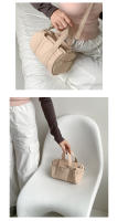 Bolso Bandolera De Nylon Plateado Para Mujer Estilo Casual Verano Bolso De Hombro Redondo Versátil Moda Alta Con Cierre De Cremallera - details 9