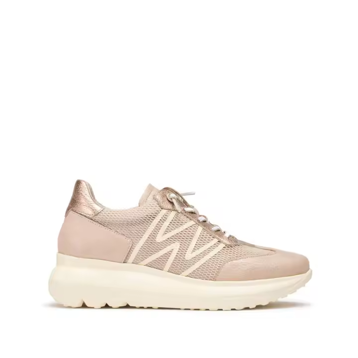 WONDERS  DEPORTIVO REJILLA PIEL W ROSA - 1
