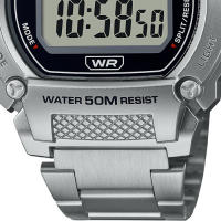 ​reloj deportivo hombre Casio W-219HD-1AV 50m WR luz led 7 años batería correa de acero - details 2