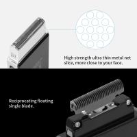 Kemei Trimmer De Barba Ultra Delgado Eléctrico Recargable Con USB Afeitadora Facial Para Hombres Material ABS - details 1