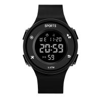 Reloj Digital Para Hombre LED Deportivo Reloj Militar Con Alarma Y Luz Luminosa Resistente Al Choque Y Al Agua Multifuncional Material De Correa De Silicona - details 24