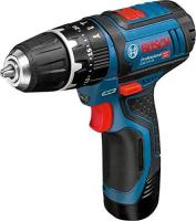 Bosch Professional 12V System GSB 12V-15 - Taladro percutor a batería (30 Nm, 1300 rpm, set 25 accesorios, 2 baterías x 2.0 Ah, en maletín de lona) - details 1