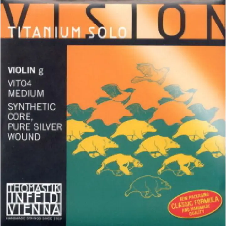 CUERDA VIOLIN-Thomastik (Vision Titanium/Vit04) (Alma Sintetica/Entorchado Plata) 4ª Medium Violin4 - 1