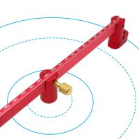 Regla De Dibujo Ajustable En Metralla E Inch Compass Scribe Center Finder Calibrado Para Carpintería Herramienta De Marca De Circulo Fijo - details 15