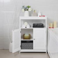 Armario de baño con 2 puertas estilo persiana, organizador versátil, diseño rústico, cocina, dormitorio y salón - details 6