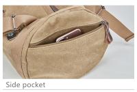 Mochila Grande Para Hombre De Algodón Impermeable Con Gran Capacidad De Viaje Mochila De Escalada Montañera Con Manijas Suaves Y Múltiples Bolsillos - details 10