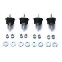 4pcs Almohadillas De Goma Antivibración Para Aire Acondicionado Montaje De Amortiguador En Casa Tipo De Conexión De Aire Acondicionado - details 1