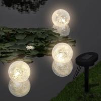vidaXL Lámparas Solares LED Flotantes para Piscina o Fuente Forma de Bola Cantidad 3 unidades, 6 unidades - details 0