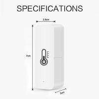Sensor De Temperatura Y Humedad WiFi Tuya Para Interior Monitor Inteligente Con App De Vida Smart Life Compatible Con Alexa Google Batería Incluida - details 9