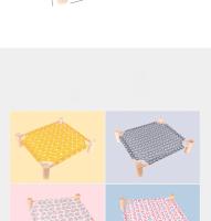 Cama De Verano Para Mascotas Plegable Y Portátil 53x48x13cm Cama De Madera Desmontable Para Perros Gatos Y Teddy Somnoliento En Hamaca Refrescante Para Camping - details 4