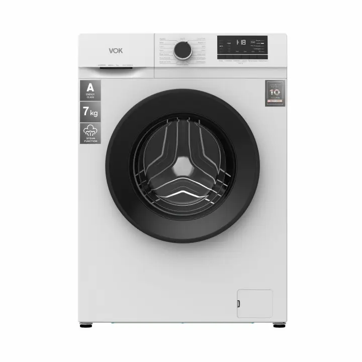 Lavadora Carga Frontal VOK EVW-7BAWL21N 7 Kg 1200 Rpm Eficiencia A Motor Inverter - 1