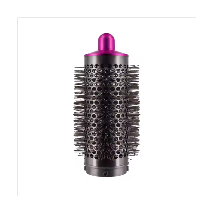 Peine cilíndrico para Dyson Airwrap Styler, accesorios, herramienta para rizar el cabello, rosa roja y gris - 1