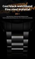 Reloj Mecánico Automático Para Hombre OUPINKE 3196 Acero Inoxidable Negro Luminoso Y Resistente Al Agua De 50M Con Esfera Skeleton Y Correa De Acero Inoxidable - details 18