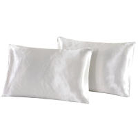 2-Piece Pure Emulation Seda Almohadilla De Seda Para Cabeza Y Cojín Cubierta De Almohada Cómoda Para Cama Tela De Seda Poliéster Microfibra Rectangular Sin Relleno - details 6
