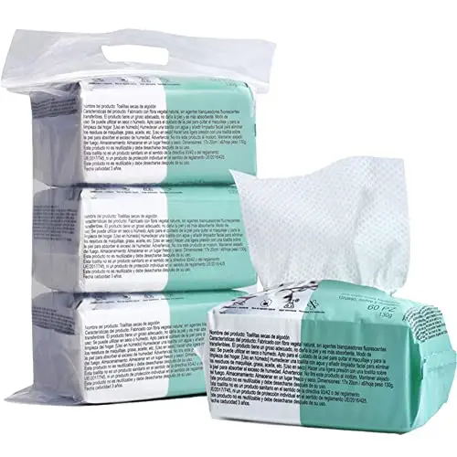 Toallitas secas de algodón, piel sensible, toallitas secas faciales, toallitas secas para bebés, toallitas desmaquillantes, toallitas 17*20cm - 1