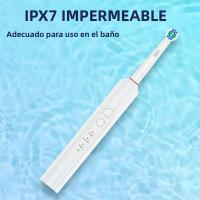 Cepillo De Dientes Eléctrico Inteligente Con 6 Cabezas 3 Modos Y Timer De 2 Minutos Recargable Compatible Con Cabezas De Cepillo Oral B - details 3