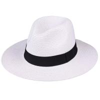 Sombrero De Paja Panamá Plegable Para Mujer Sombrilla Gran Alas Protección Solar De Playa Verano Unisex Casual - details 5