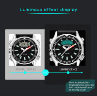Reloj Deportivo Para Hombre SANDA Cuarzo Digital Resistente Al Agua Con Alarma Y Pantalla Dual Reloj Masculino De Moda Casual Material De Correa Resina Display LED Y Digital - details 9